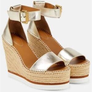 See by Chloé Glyn Espadrilles Size 8 with Box and Dust Bag